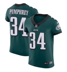 Men's Nike Philadelphia Eagles #34 Donnel Pumphrey Midnight Green Team Color Vapor Untouchable Elite Player NFL Jersey