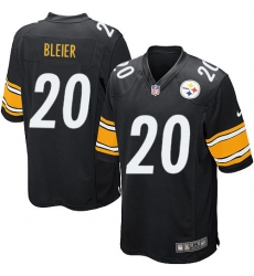 Men's Nike Pittsburgh Steelers #20 Rocky Bleier Game Black Team Color NFL Jersey