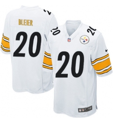 Men's Nike Pittsburgh Steelers #20 Rocky Bleier Game White NFL Jersey