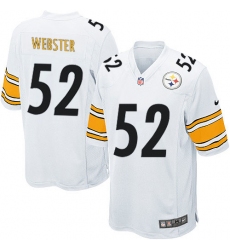 Men's Nike Pittsburgh Steelers #52 Mike Webster Game White NFL Jersey