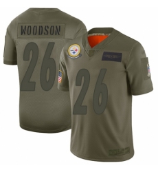 Women's Pittsburgh Steelers #26 Rod Woodson Limited Camo 2019 Salute to Service Football Jersey
