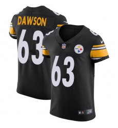 Men's Nike Pittsburgh Steelers #63 Dermontti Dawson Black Team Color Vapor Untouchable Elite Player NFL Jersey