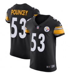 Men's Nike Pittsburgh Steelers #53 Maurkice Pouncey Black Team Color Vapor Untouchable Elite Player NFL Jersey