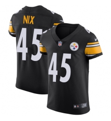 Men's Nike Pittsburgh Steelers #45 Roosevelt Nix Black Team Color Vapor Untouchable Elite Player NFL Jersey