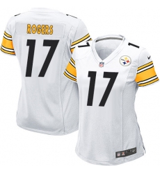 Women's Nike Pittsburgh Steelers #17 Eli Rogers Game White NFL Jersey