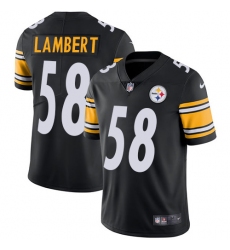 Youth Nike Pittsburgh Steelers #58 Jack Lambert Black Team Color Vapor Untouchable Limited Player NFL Jersey