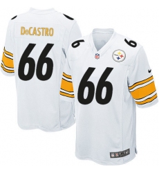 Men's Nike Pittsburgh Steelers #66 David DeCastro Game White NFL Jersey