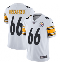 Men's Nike Pittsburgh Steelers #66 David DeCastro White Vapor Untouchable Limited Player NFL Jersey