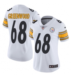 Women's Nike Pittsburgh Steelers #68 L.C. Greenwood Elite White NFL Jersey