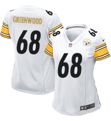 Women's Nike Pittsburgh Steelers #68 L.C. Greenwood Game White NFL Jersey