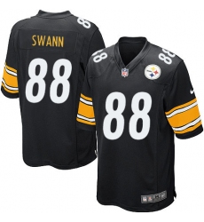 Men's Nike Pittsburgh Steelers #88 Lynn Swann Game Black Team Color NFL Jersey