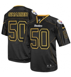 Men's Nike Pittsburgh Steelers #50 Ryan Shazier Elite Lights Out Black NFL Jersey