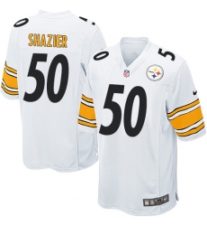 Men's Nike Pittsburgh Steelers #50 Ryan Shazier Game White NFL Jersey