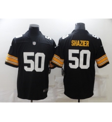 Men's Pittsburgh Steelers #50 Ryan Shazier Black Throwback Limited Jersey