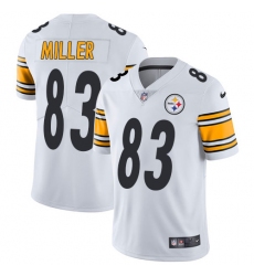 Youth Nike Pittsburgh Steelers #83 Heath Miller White Vapor Untouchable Limited Player NFL Jersey
