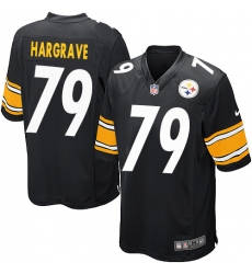 Men's Nike Pittsburgh Steelers #79 Javon Hargrave Game Black Team Color NFL Jersey