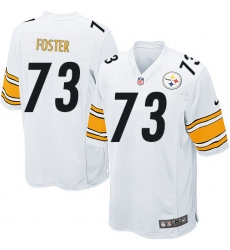 Men's Nike Pittsburgh Steelers #73 Ramon Foster Game White NFL Jersey