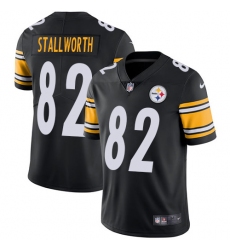 Youth Nike Pittsburgh Steelers #82 John Stallworth Black Team Color Vapor Untouchable Limited Player NFL Jersey