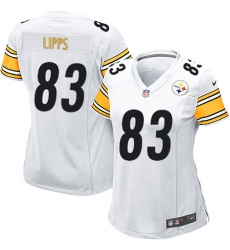 Women's Nike Pittsburgh Steelers #83 Louis Lipps Game White NFL Jersey