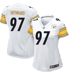 Women's Nike Pittsburgh Steelers #97 Cameron Heyward Game White NFL Jersey