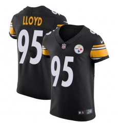 Men's Nike Pittsburgh Steelers #95 Greg Lloyd Black Team Color Vapor Untouchable Elite Player NFL Jersey