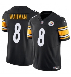 Men's Pittsburgh Steelers #8 Corliss Waitman Black 2024 F.U.S.E. Alternate Vapor Untouchable Limited Stitched Jersey Men's Pittsburgh Steelers #8 Corliss Waitman Black 2024 F.U.S.E. Alternate Vapor Untouchable Limited Stitched Jersey
