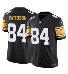 Men's Pittsburgh Steelers #84 Cordarrelle Patterson Black 2024 F.U.S.E. Alternate Vapor Untouchable Limited Football Stitched Jersey Men's Pittsburgh Steelers #84 Cordarrelle Patterson Black 2024 F.U.S.E. Alternate Vapor Untouchable Limited Football Stitched Jersey