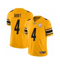 Women's Pittsburgh Steelers #4 Jordan Berry Limited Gold Inverted Legend Football Jersey