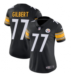 Women's Nike Pittsburgh Steelers #77 Marcus Gilbert Black Team Color Vapor Untouchable Limited Player NFL Jersey