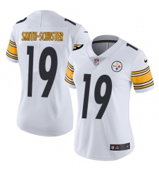 Women's Nike Pittsburgh Steelers #19 JuJu Smith-Schuster Elite White NFL Jersey