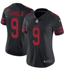 Women's Nike San Francisco 49ers #9 Robbie Gould Black Vapor Untouchable Limited Player NFL Jersey