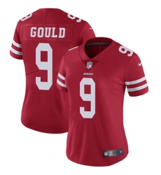 Women's Nike San Francisco 49ers #9 Robbie Gould Elite Red Team Color NFL Jersey