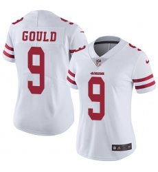 Women's Nike San Francisco 49ers #9 Robbie Gould Elite White NFL Jersey