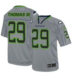 Youth Nike Seattle Seahawks #29 Earl Thomas III Elite Lights Out Grey NFL Jersey