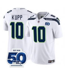 Men's Seattle Seahawks #10 Cooper Kupp White 2025 F.U.S.E. Vapor Untouchable Limited Football Stitched Jersey