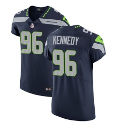 Men's Nike Seattle Seahawks #96 Cortez Kennedy Steel Blue Team Color Vapor Untouchable Elite Player NFL Jersey