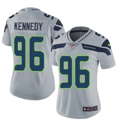 Women's Nike Seattle Seahawks #96 Cortez Kennedy Elite Grey Alternate NFL Jersey