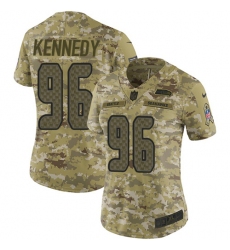 Women's Nike Seattle Seahawks #96 Cortez Kennedy Limited Camo 2018 Salute to Service NFL Jersey