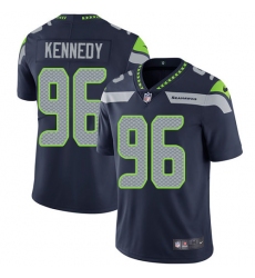 Youth Nike Seattle Seahawks #96 Cortez Kennedy Elite Steel Blue Team Color NFL Jersey