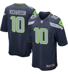 Men's Nike Seattle Seahawks #10 Paul Richardson Game Steel Blue Team Color NFL Jersey