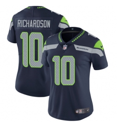 Women's Nike Seattle Seahawks #10 Paul Richardson Elite Steel Blue Team Color NFL Jersey