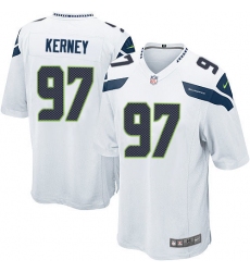 Men's Nike Seattle Seahawks #97 Patrick Kerney Game White NFL Jersey