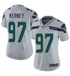 Women's Nike Seattle Seahawks #97 Patrick Kerney Elite Grey Alternate NFL Jersey