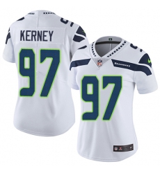 Women's Nike Seattle Seahawks #97 Patrick Kerney Elite White NFL Jersey