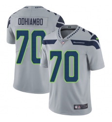 Youth Nike Seattle Seahawks #70 Rees Odhiambo Elite Grey Alternate NFL Jersey