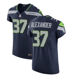 Men's Nike Seattle Seahawks #37 Shaun Alexander Steel Blue Team Color Vapor Untouchable Elite Player NFL Jersey