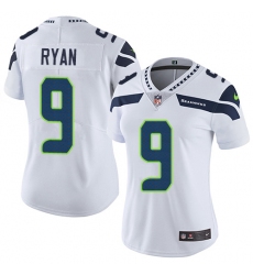 Women's Nike Seattle Seahawks #9 Jon Ryan Elite White NFL Jersey