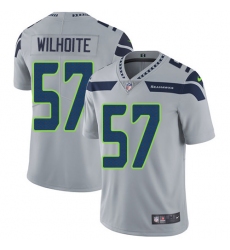 Youth Nike Seattle Seahawks #57 Michael Wilhoite Elite Grey Alternate NFL Jersey