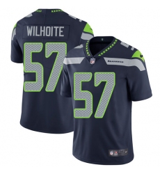 Youth Nike Seattle Seahawks #57 Michael Wilhoite Elite Steel Blue Team Color NFL Jersey