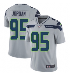 Youth Nike Seattle Seahawks #95 Dion Jordan Elite Grey Alternate NFL Jersey